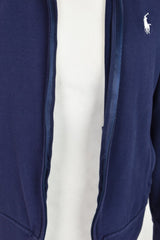 RALPH LAUREN Golf Blue Track Jumper size M Womens Cotton Polyester Elastane