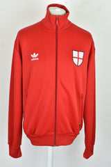 ADIDAS Red Track Jumper size L Mens Full Zip FIFA Outdoors Outerwear Menswear
