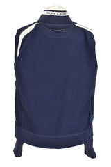 RALPH LAUREN Golf Blue Track Jumper size M Womens Cotton Polyester Elastane