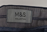 MARKS & SPENCER Blue Short Size 36In Mens Cotton Polyester Outdoors Outerwear
