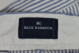 M&S Blue Harbour Blue Shorts size 36In Mens Striped Outdoors Outerwear Menswear