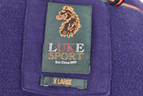 LUKE SPORT Blue Hoodie size XL Mens Full Zip Outdoors Outerwear Menswear