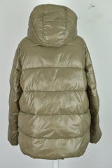 ZARA Beige Padded Jacket size Eur XL Womens Full Zip Outdoors Outerwear