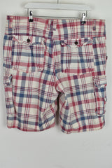 MANTARAY Pink Cargo Short size 42 Mens Checked Outdoors Outerwear Menswear