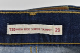 LEVI'S 720 Blue High Rise Super Skinny Jeans size 29 Womens Outdoors Outerwear
