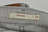 LEVI'S 711 Grey Skinny Jeans size W28 L30 Mens Outdoors Outerwear Womenswear