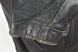 NAUTICA Black Leather Jacket size 46 Mens Full Zip Outdoors Outerwear Menswear