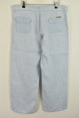 TOMMY HILFIGER Blue Trousers size 40 Womens 100% Cotton Outdoors Outerwear