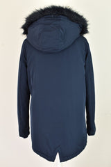 MARKS & SPENCERS Blue padded Coat size 13-14 Yrs Girls Full Zip Hooded