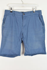 TOMMY HILFIGER Blue Chino Shorts size 34 Mens Cotton Elastane Outdoors Outerwear