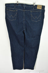 WRANGLER Blue Flex Straight Jeans size 54x32 Mens Outdoors Outerwear Menswear