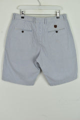 M&S Blue Harbour Blue Shorts size 36In Mens Striped Outdoors Outerwear Menswear