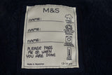 MARKS & SPENCERS Blue padded Coat size 13-14 Yrs Girls Full Zip Hooded