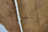 TOPMAN Brown Padded Jacket size M Mens Button Up 100% Polyester Outdoors