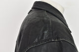 NAUTICA Black Leather Jacket size 46 Mens Full Zip Outdoors Outerwear Menswear