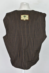 HIDEPARK Brown Leather Vest Gilet size 3XL Mens Real Leather Outdoors Outerwear