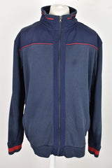 TOMMY HILFIGER Blue Track Jumper size 2XL Mens Cotton polyester Sportswear