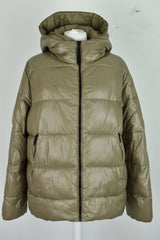 ZARA Beige Padded Jacket size Eur XL Womens Full Zip Outdoors Outerwear
