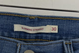 LEVI'S Blue Slimming Straight Jeans size 30 Womens Outdoors Outerwear Womenswear