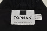 TOPMAN Black Windcheater Jacket size M Mens Full Zip Bomber Outdoors Outerwear