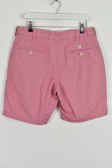 M&S Blue Harbour Pink Chino Short size 32In Mens 100% Cotton Outdoors Outerwear