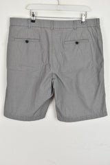 M&S Autograph Grey Shorts size 40In Mens Checked 100% Cotton Outdoors Outerwear