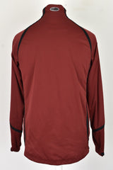 ADIDAS Golf Red Windcheater Jacket size M Mens Full Zip Outdoors Outerwear