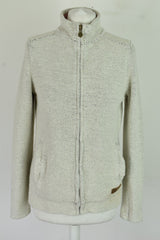 WEIRD FISH Beige Macaroni Jumper size Uk 10 Womens Full Zip Outdoors Outerwear