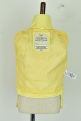 MARKS & SPENCER Yellow Faux Leather Jacket size 5-6 Years Girls Full Zip