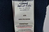 WEIRD FISH Blue Fleece Jumper size L Mens 1/4 Zip Pullover Outdoors Outerwear