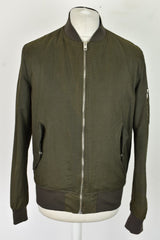 NEW LOOK Men Green Padded Jacket size M Mens Full Zip Outdoors Outerwear