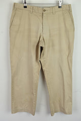 TOMMY HILFIGER Beige Chino Trousers size 36/30 Mens 100% Cotton Outdoors