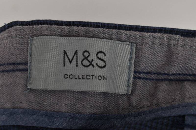 MARKS & SPENCER Blue Short Size 36In Mens Cotton Polyester Outdoors Outerwear