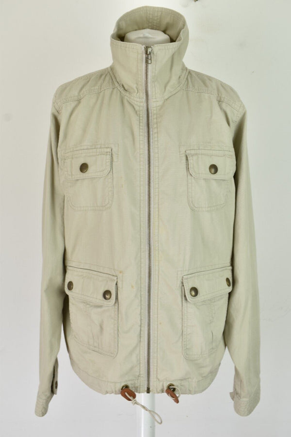 NEXT Beige Windcheater Jacket size L/XL Womens Full Zip Outdoors Outerwear