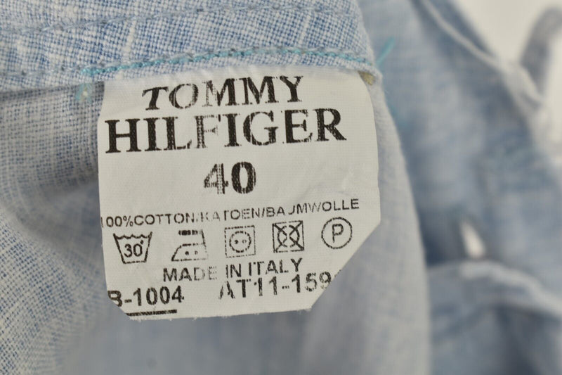 TOMMY HILFIGER Blue Trousers size 40 Womens 100% Cotton Outdoors Outerwear