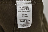 M&S Blue Harbour Vintage Brown Cargo Shorts size 38In Mens Outdoors Outerwear