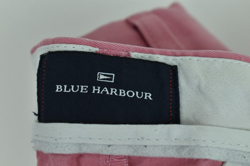 M&S Blue Harbour Pink Chino Short size 32In Mens 100% Cotton Outdoors Outerwear