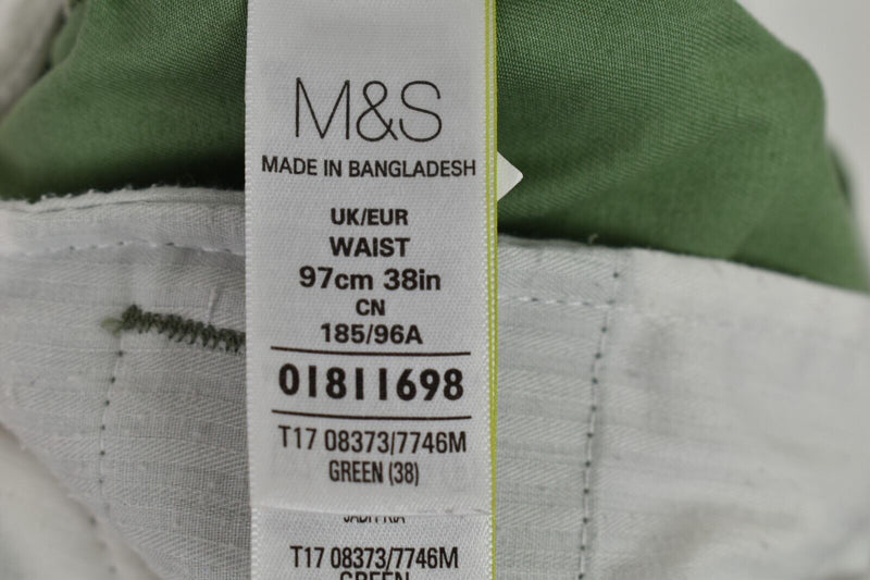 MARKS & SPENCER Green Chino Shorts size 38IN Mens Outdoors Outerwear Menswear