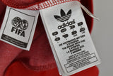 ADIDAS Red Track Jumper size L Mens Full Zip FIFA Outdoors Outerwear Menswear
