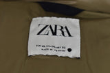 ZARA Beige Padded Jacket size Eur XL Womens Full Zip Outdoors Outerwear