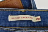 LEVI'S Blue Mile High Super Skinny Jeans size 28 Womens Outdoors Outerwear