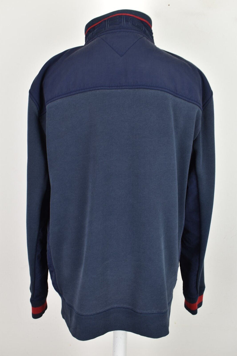 TOMMY HILFIGER Blue Track Jumper size 2XL Mens Cotton polyester Sportswear