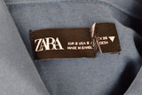 ZARA Blue Dress size S Womens Overshirt Button Up Outdoors Outerwear