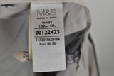 M&S Autograph Grey Shorts size 40In Mens Checked 100% Cotton Outdoors Outerwear